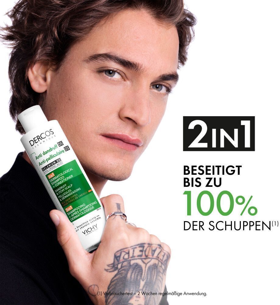Vichy Dercos Anti-Schuppen 2in1 Shampoo Condition. x3 3x390 ml