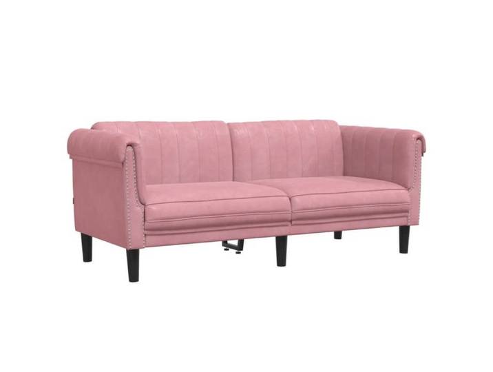 （SOLDES D'été）CANAPÉ FIXE Rose - SHIELD - Canapé Double - Sofa pour 2 personnes - rose velours 1285448