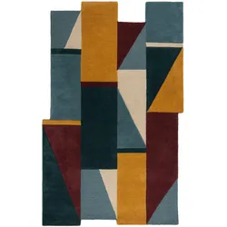 TEPPICH aus Wolle HALLEIN in Bunt, geometrisch, 200 x 290 cm