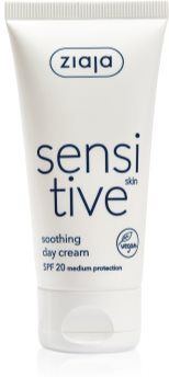 Ziaja Sensitive creme apaziguador para pele seca e com prurido SPF 20 50 ml. Sensitive
