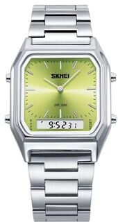 Inspired Finds SKMEI Dual Display 3 Time Waterproof Digital Sports Watch green
