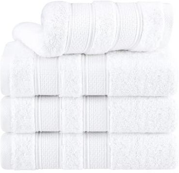 American Soft Linen 4 Piece 100% Cotton Salem Hand Towel Set