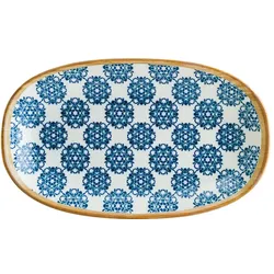 6 x Bonna Lotus Gourmet Platte oval 34x19cm
