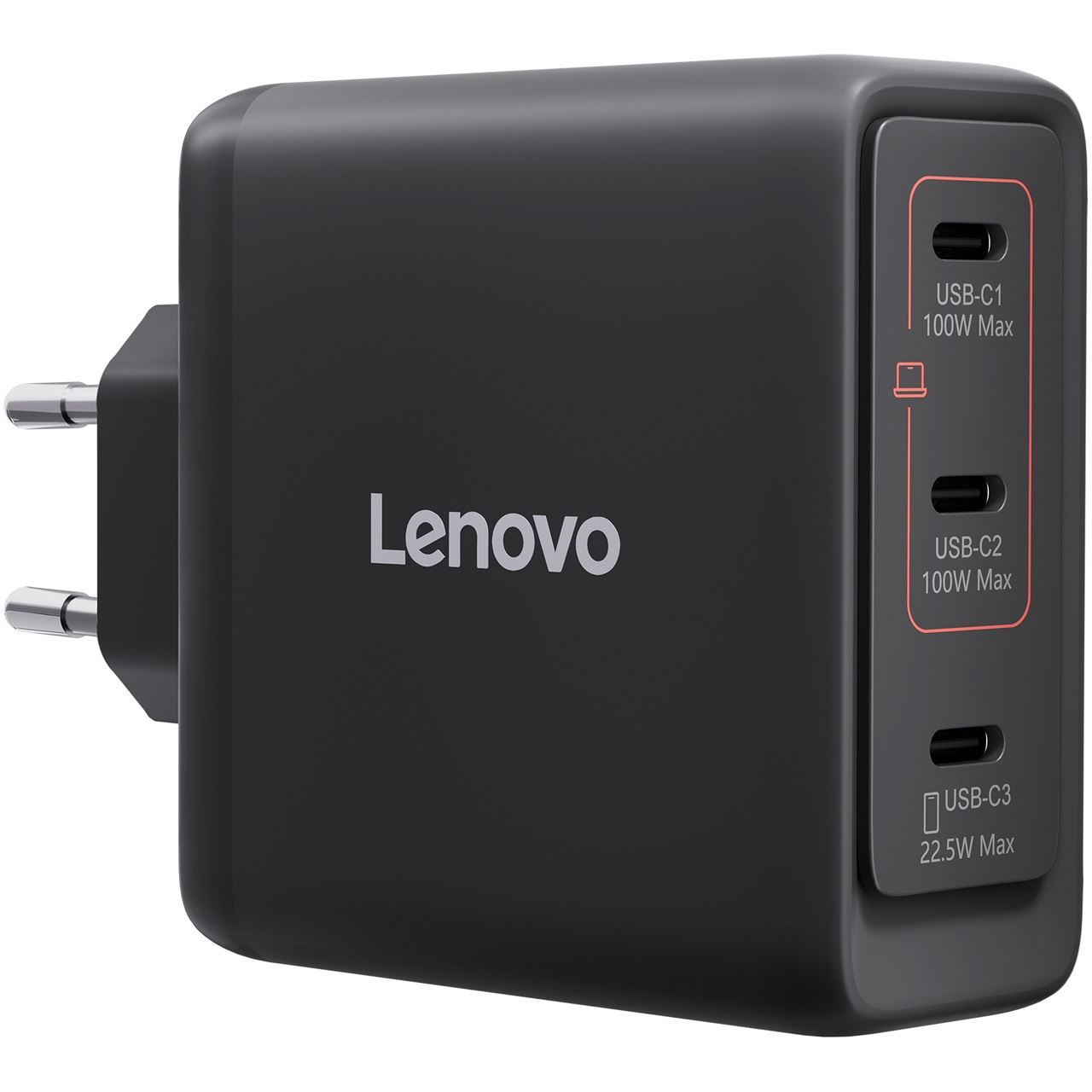 LENOVO MULTI-PORT USB-C 100W GAN CHARGER BLACK -EU