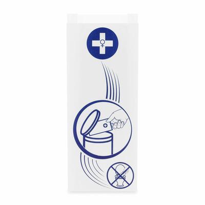 1000x Hygienebeutel Damenhygiene Papierbeutel weiß mit Hinweisaufdruck