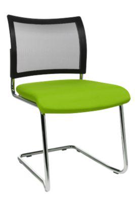 Freischwinger SEAT POINT, Netz, ohne Armlehnen, stapelbar, im 2er-Set, grün