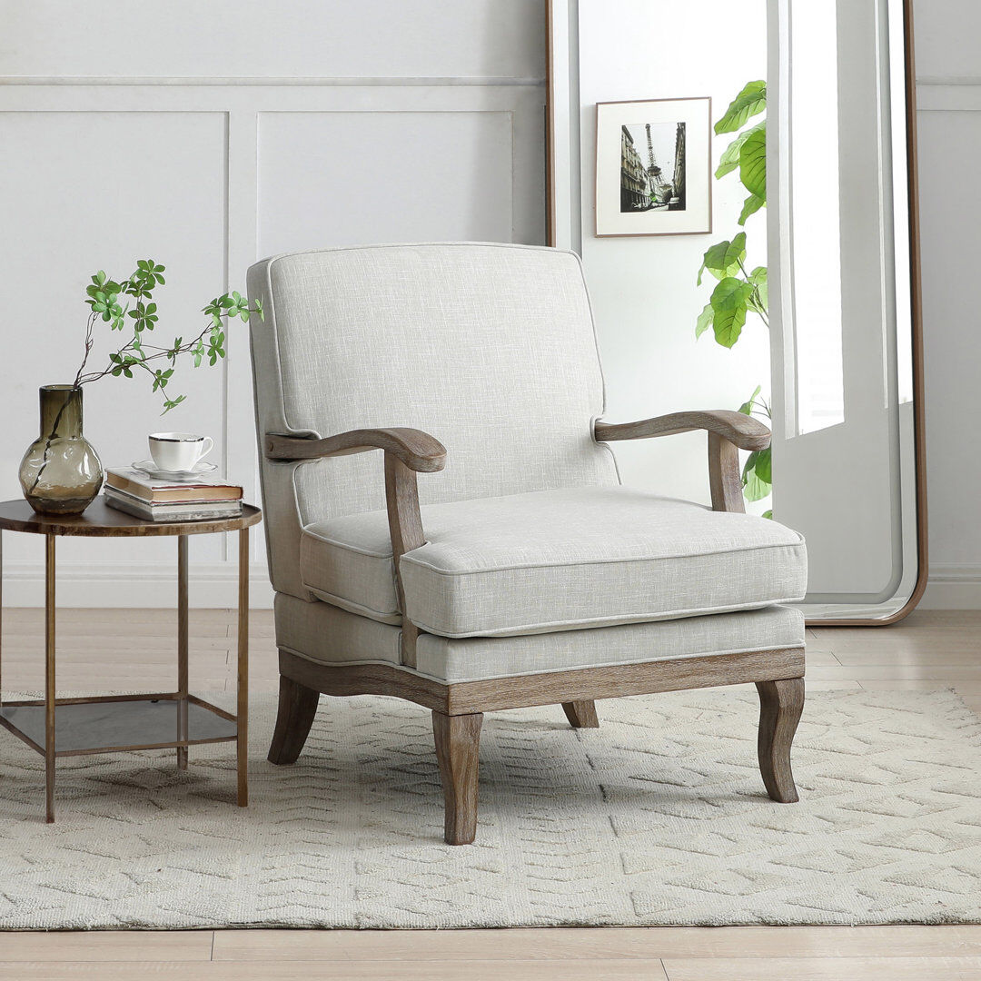 Brambly Cottage ERNESTINA CHAIR Linen Blend 90cm H X 69.5cm W X 82cm D