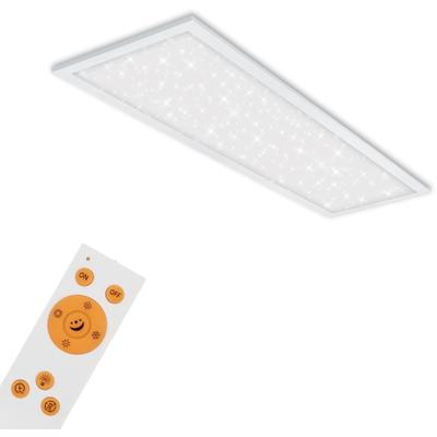 BRILONER LEUCHTEN LED Panel "7308016 PALLAS", schwarz, Leuchten, Deckenlampe, 100x25x6,5cm, Weiß, 24W, Wohnzimmer, Schlafzimmer, Küche