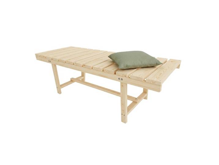 Relaxdays Gartenbank 2-Sitzer Tannenholz