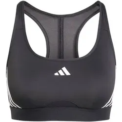 ADIDAS Damen Top Powerreact Training 3-Streifen, Größe S in Grau Grau
