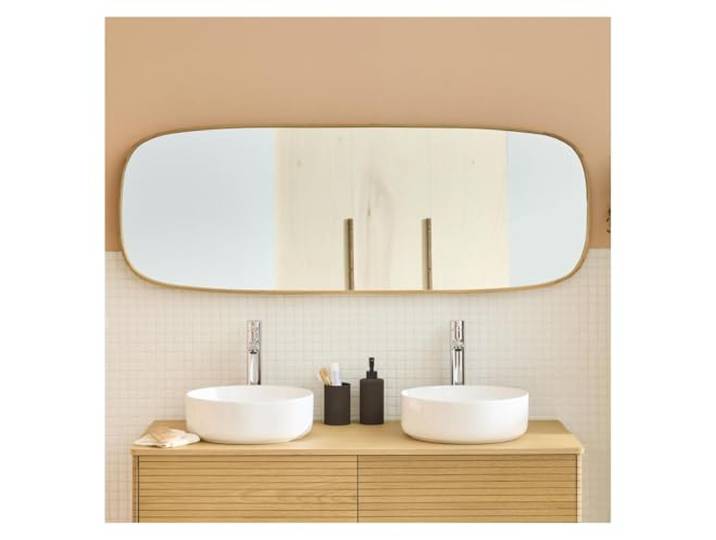 MOB-IN Miroir rectangulaire chêne Floki 50x140