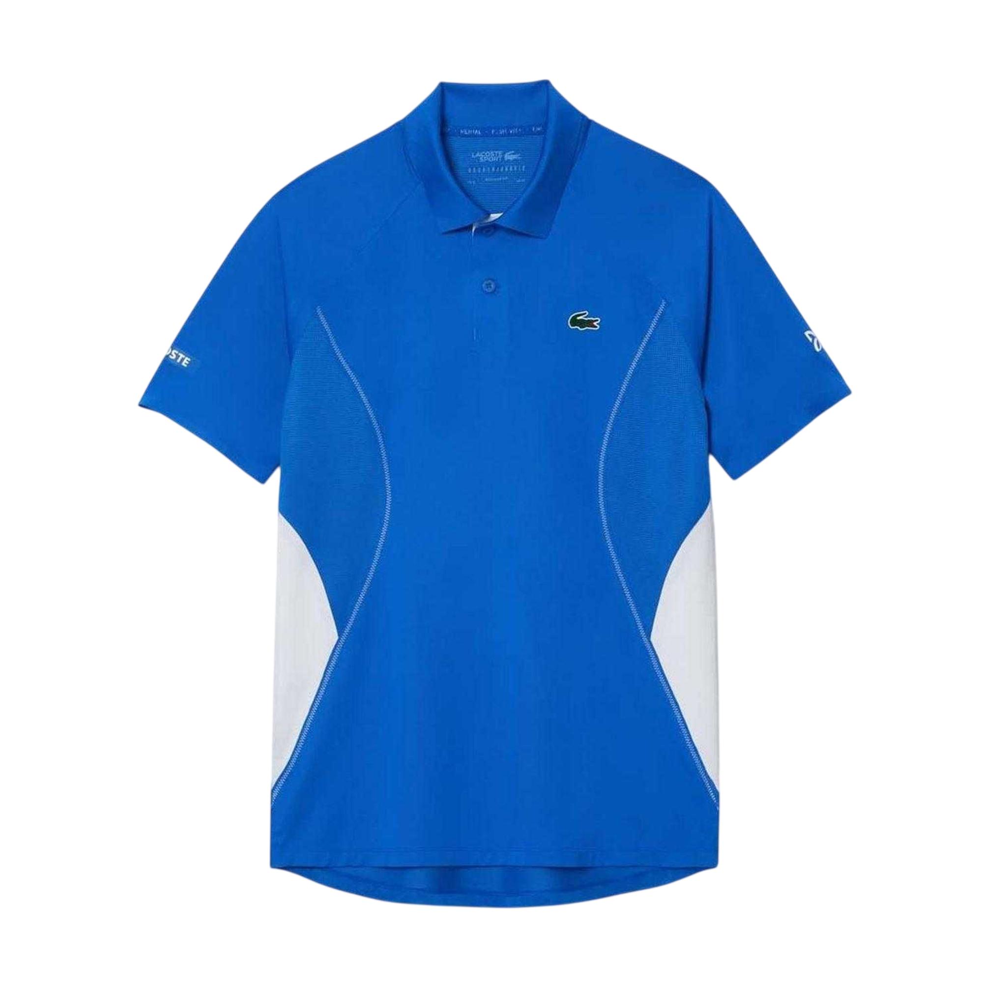 Lacoste - "Tennis x Novak Djokovic" Poloshirt für Herren, Regulär (Blau)