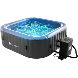 Whirlpool aufblasbar für 4-6 Personen - Grau / Blau
