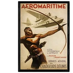 POSTER Aeromarítima Vintage A3 Rahmenlos