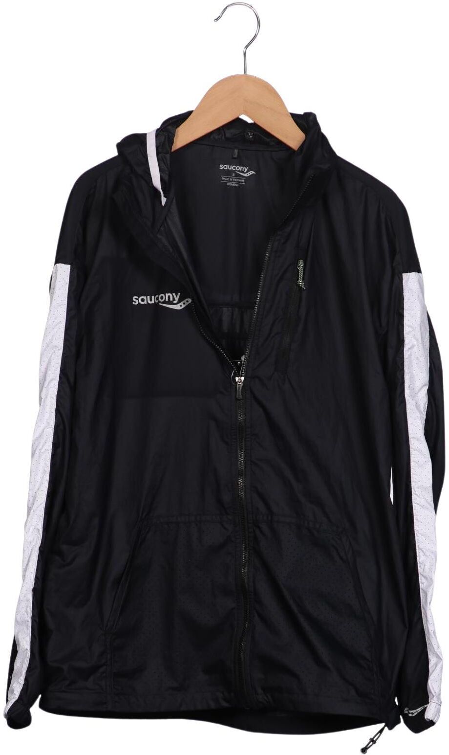 Saucony Damen Jacke, Schwarz, Gr. S, Synthetik - Second Hand