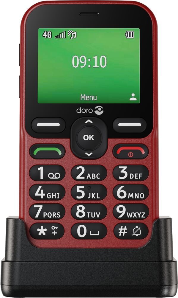 Doro Leva E10 4G Smartphone 6,1 cm (2.4 Zoll 1 GHz 0,3 MP Single SIM (Rot) 8989