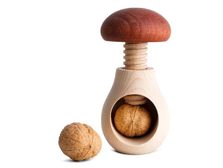 Creative Home Houten Notenkraker 10 x 6 cm Natuurlijk Beukenhout