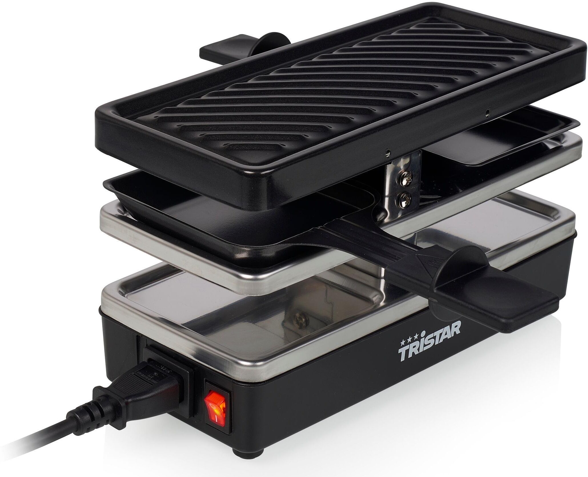 TRISTAR Raclette "erweiterbar 2er", schwarz, Raclettes, Raclette schwarz Einheitsgröße