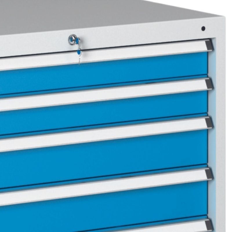 B2B Partner Werkstatt-Schubladenschrank G345, 6 Schubladen, Breite 723 mm