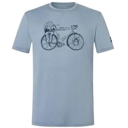 Super Natural, Herren, Sportshirt, Wander Wheel Tee (XXL), Blau