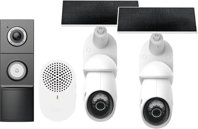 TP-Link Tapo C660 Solar Kit Duo Pack met D235 Smart Battery Camera en Bedrade Deurbel