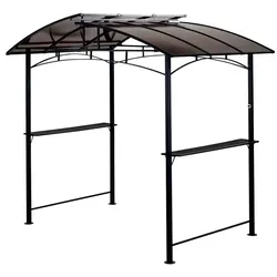 HC Garten & Freizeit Grillpavillon aus Aluminium, ca. 163 x 243 x 235 cm - Anthrazit