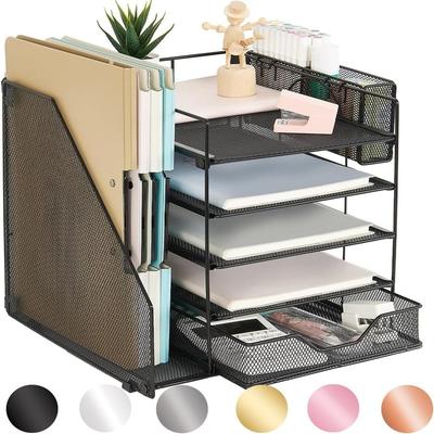 No "5-Tier Paper Letter Tray Organizer - 11.81""D x 11.61""W x 11.01""H"