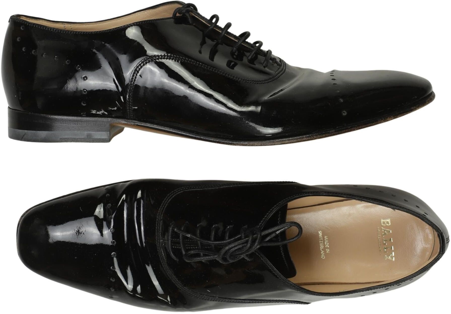 Bally Damen Halbschuh, Schwarz, Gr. EU 41, Leder - Second Hand