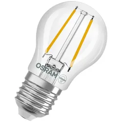 OSRAM E27 LED Superstar Classic P 25 Filament Tropfenform 1,8W wie 25W warmweißes Licht