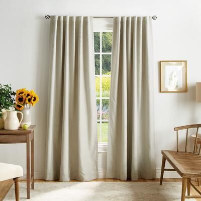 Martha Stewart Bedford Woven Plaid Blackout Curtain Panel Pair