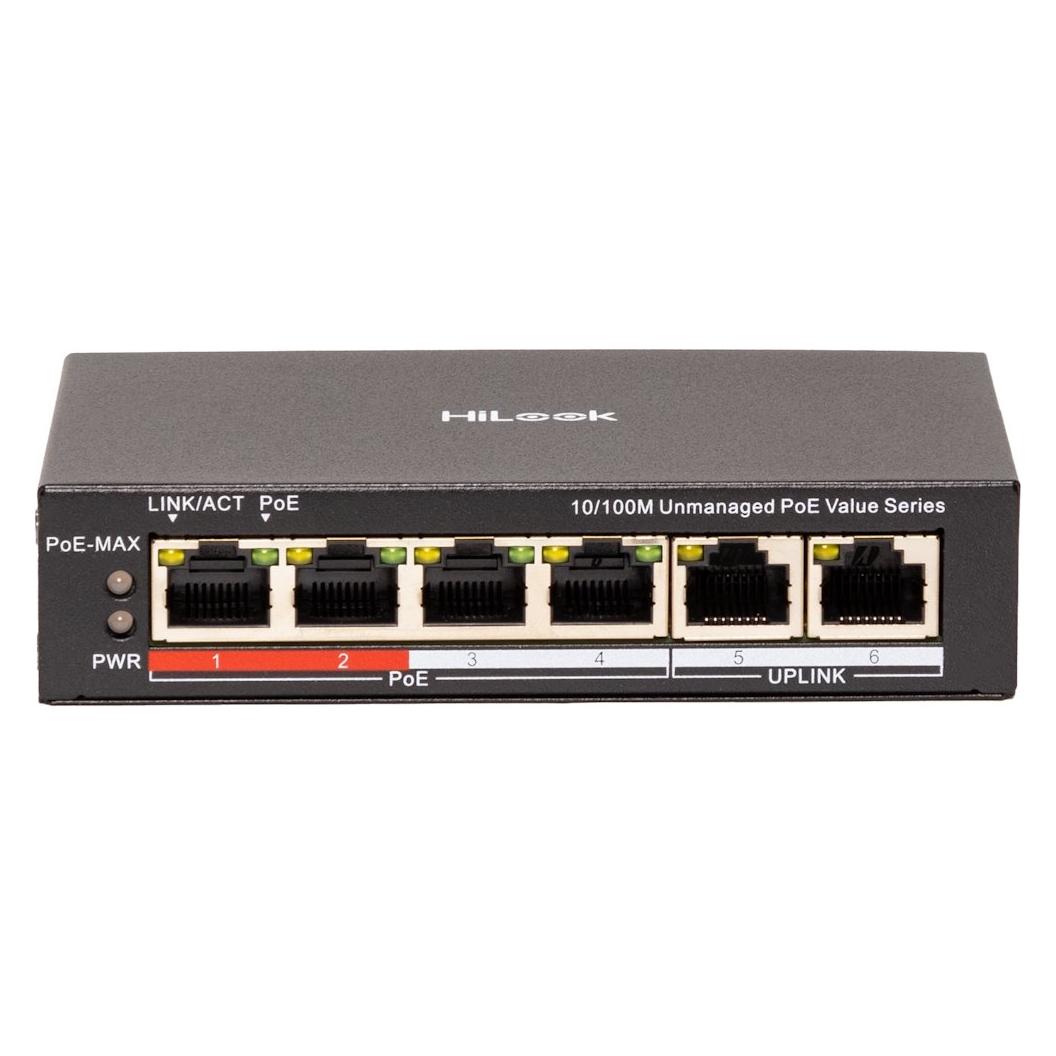 HiLook NS-0106P-45(B) 4-Port-PoE-Switch (6 Ports) (301803814)