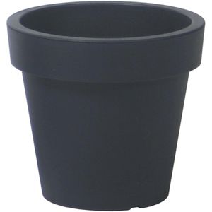 Prosperplast Pflanztopf Lofly, 6,7 Liter, 24,5 x 24,5 x 22,5 cm, anthrazit, aus Kunststoff