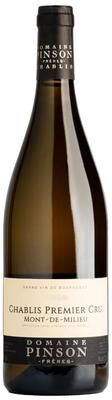 """Domaine Pinson Freres""" """Domaine Pinson Freres Chablis Mont-de-Milieu Premier Cru 2023 White Wine - France"""
