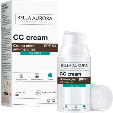 Bella Aurora CC Cream Anti-Spot Oil Free SPF 50+ 30 ml