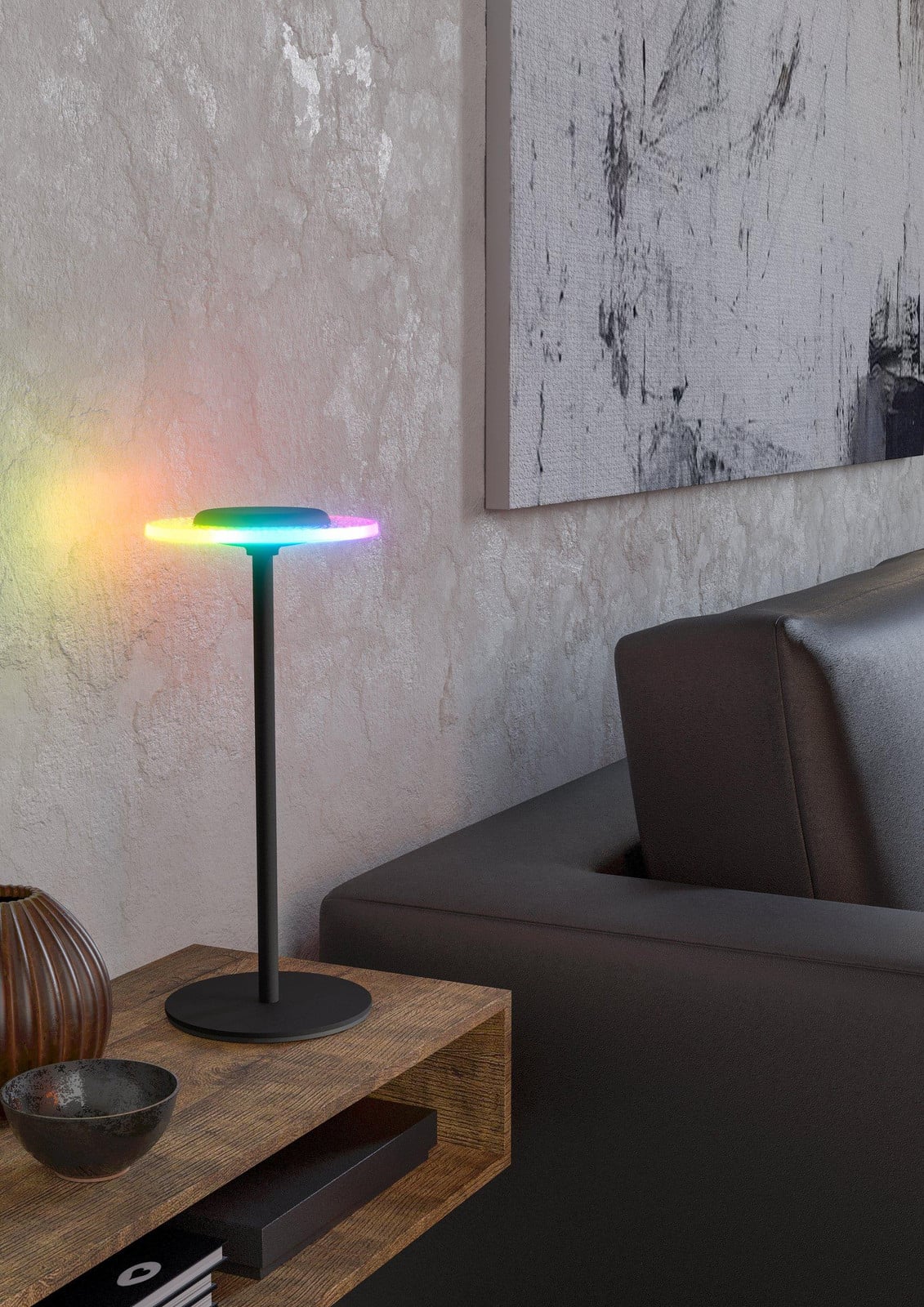 Eglo Trepella oplaadbare LED-tafellamp zwart