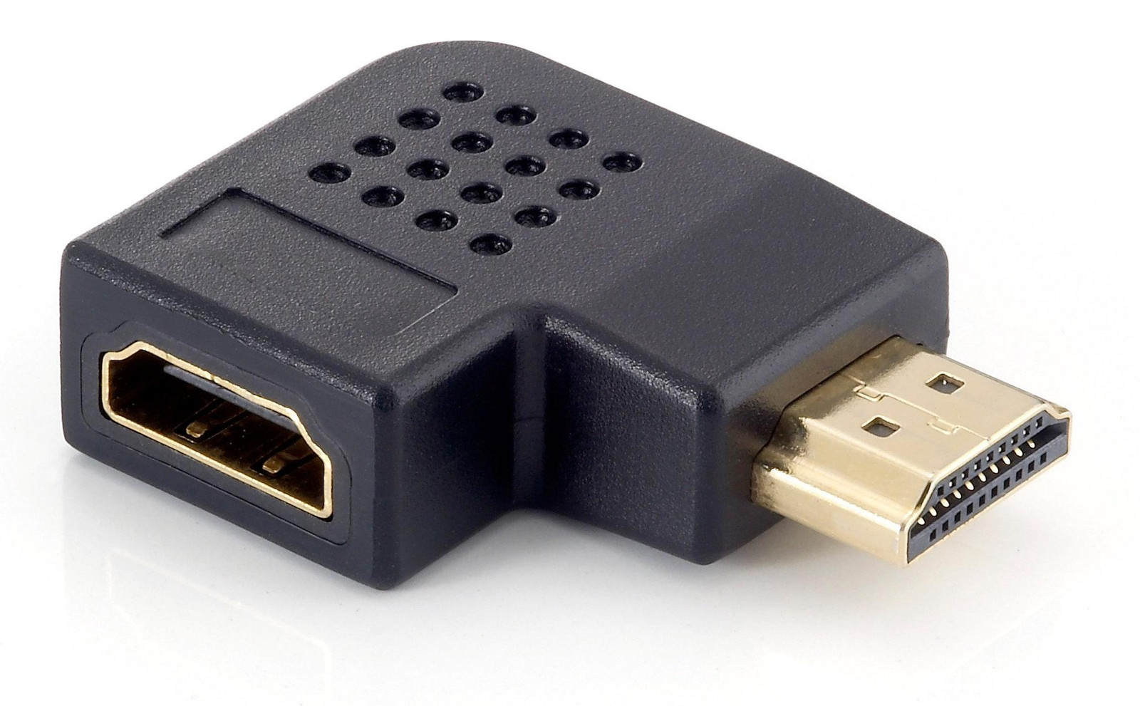 Equip HDMI-adapter 90 graden plat zwart