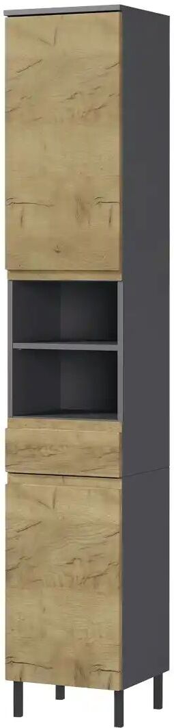 Höffner Hochschrank  Seddiner See ¦ holzfarben ¦ Maße (cm): B: 34 H: 190 T: 34.0