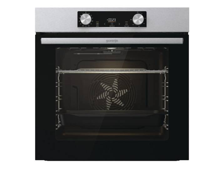Einbau-Backofen B: 59,5 cm Edelstahlfarben mit Pizzafunktion