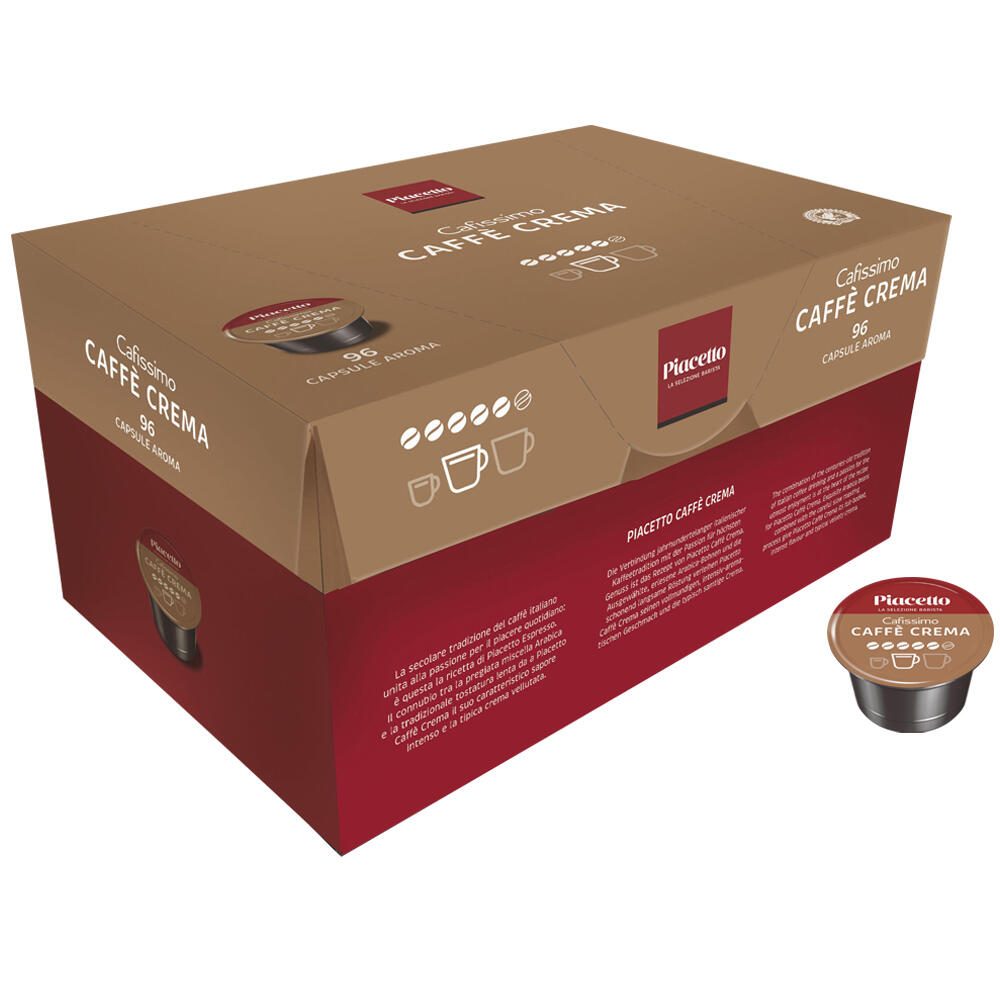 Piacetto Cafissimo Caffè Crema Kaffeekapseln 479082