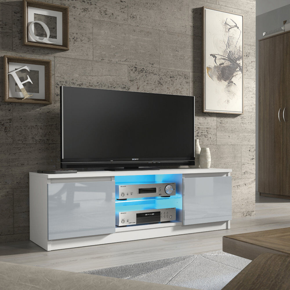 Metro Brost TV Stand for TVs up to 48" White Grey 48"