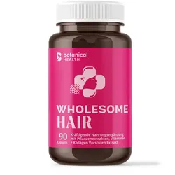 WHOLESOME HAIR Biotin Kollagen Haarwachst.Frau Kps 90 St