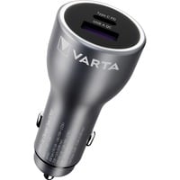 Ladegerät Car Charger KFZ, USB-A + USB-C, 45 Watt schwarz, Autoladegerät, PD und QuickCharge