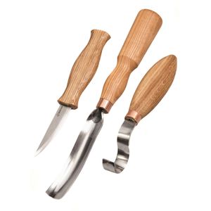 BeaverCraft Schnitzmesser BC-S14, Set, Löffelschnitzmesser und Hohlbeitel