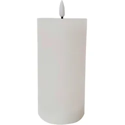 Kerze mit LED Fendy in Weiß
