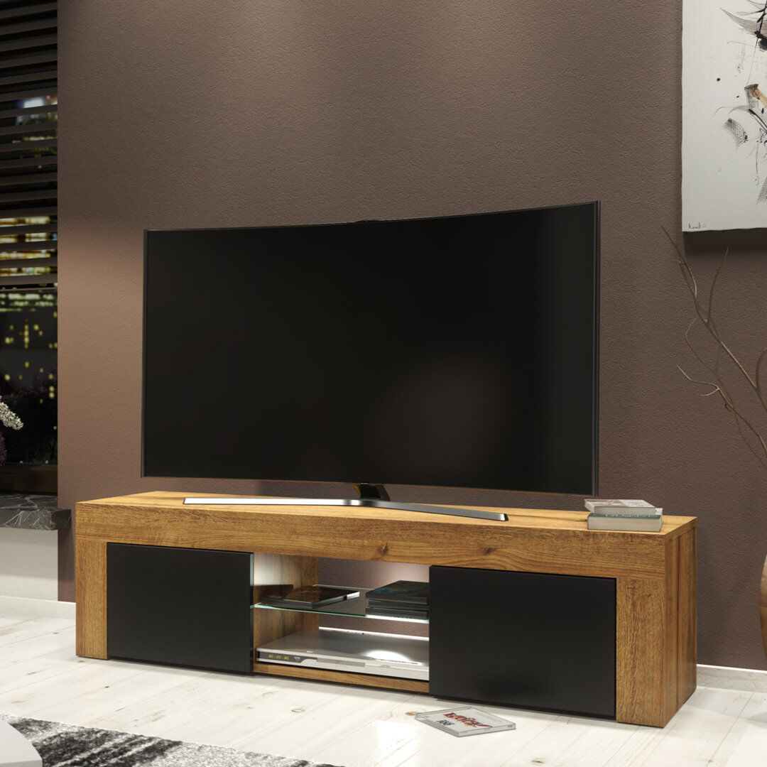 Metro Camon TV Stand for TVs up to 48" Oak/Black 48"