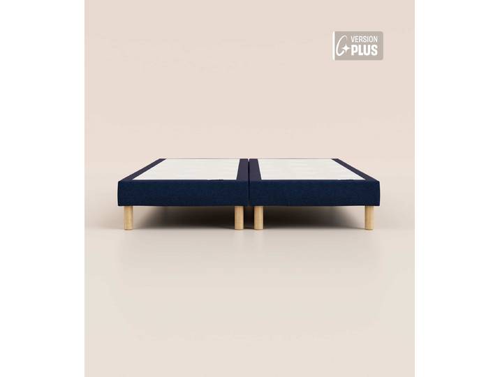 Sommier tapissier 140x190 cm Plus - Bleu - Tediber