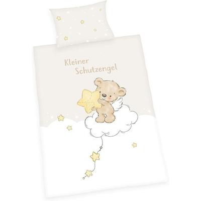 Herding 2485232063 - babybest® Bettwäsche-Set, Kleiner Schutzengel, Baumwolle, 40x60/100x135 cm