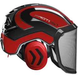 Forsthelm "INTEGRAL FOREST" fein F39 - schwarz/rot