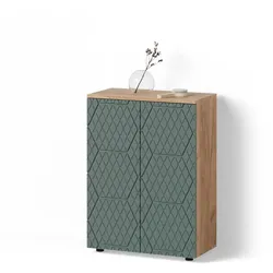 MIDISCHRANK Ronco Grün/Goldkraft Eiche 60 x 81 cm