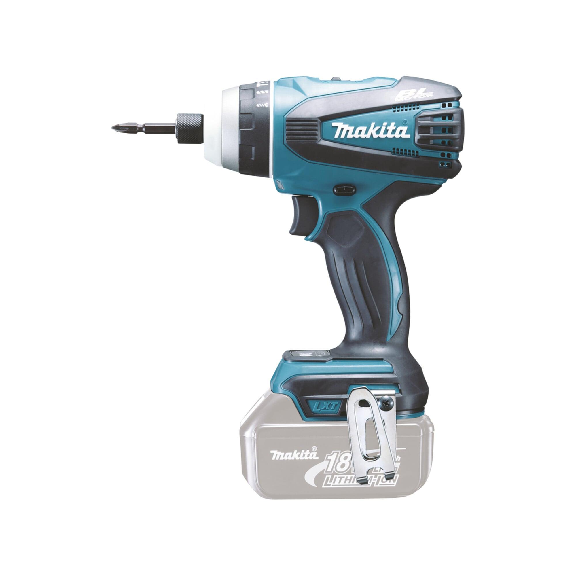Makita DTP141Z Akku-Quadroschrauber - 18 V bürstenlos Schlag- Bohr- Schraub- und Impulsschraubfunktion LED-Licht - ohne Akku und Ladegerät)